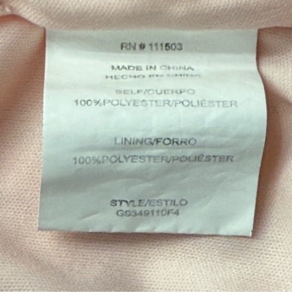 Sara Michelle Sleeveless, Pink & Metallic Gold Tank, Gold Chain Detail, Size M - Picture 5 of 7